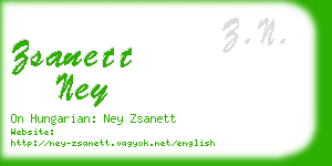 zsanett ney business card